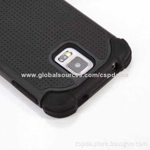 3-in-1 Silicone with PC Cases for Samsung S5, Different Colors Available